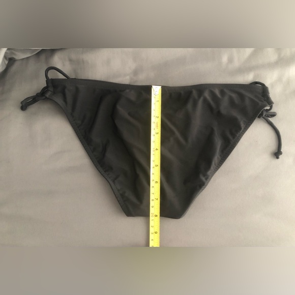 Y2K EUC Xhilaration black/white adjustable tie side bikini bottom. - Picture 3 of 6